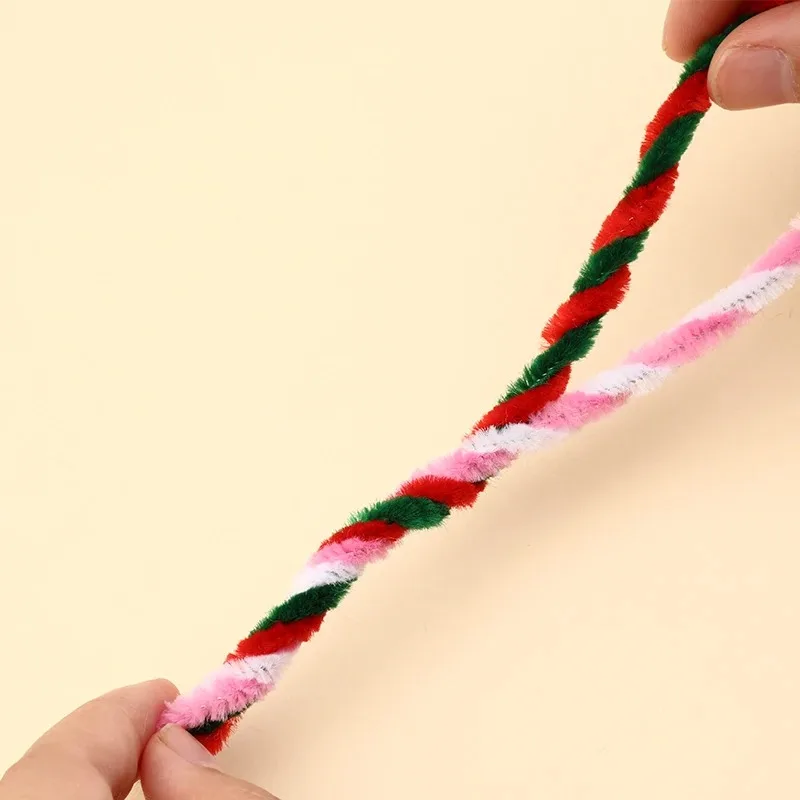 100個入り カラフル ツイストロッド シェニールステム ウールルート ふわふわ バー 鉄線 DIY 手芸 ツイストバー デコレーション