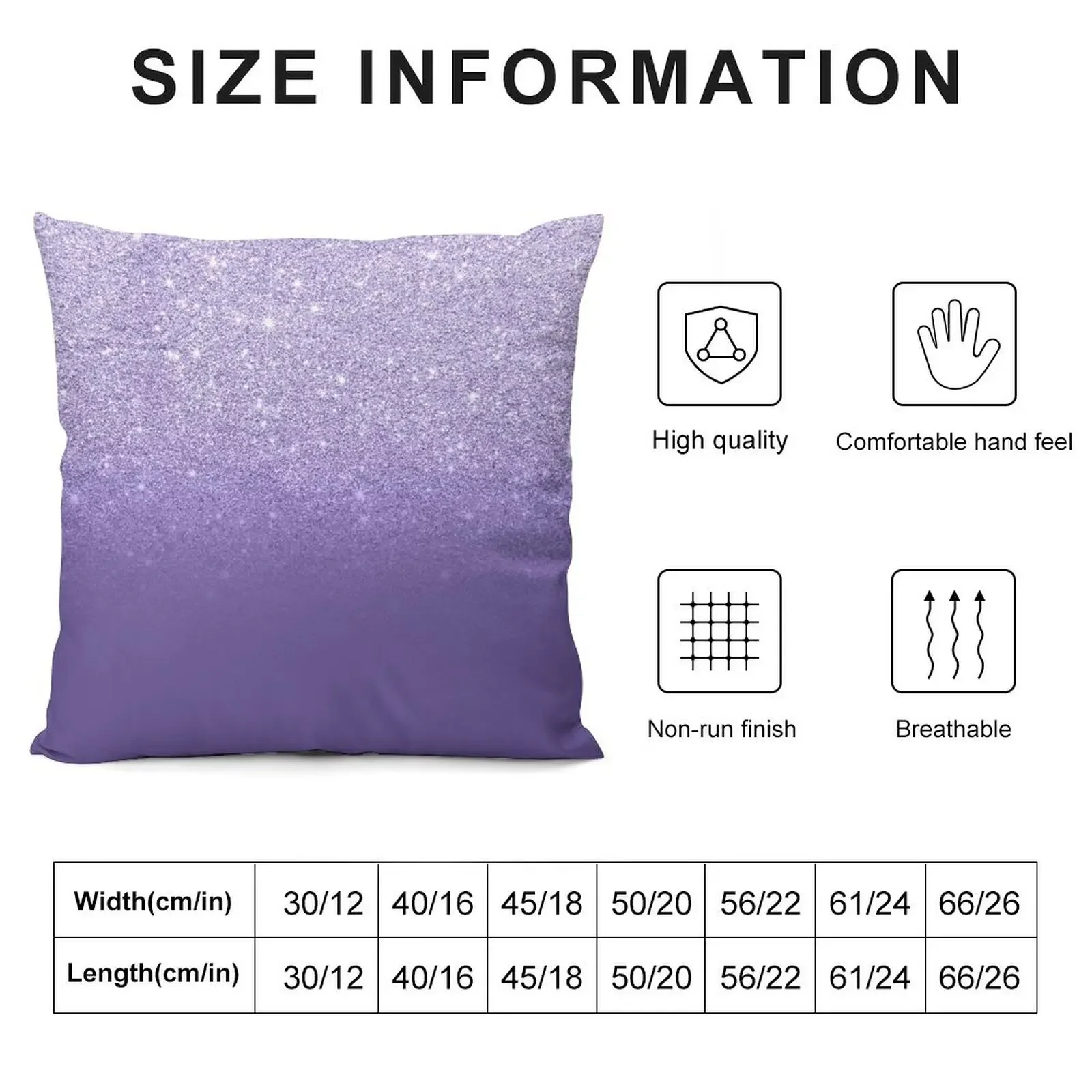 Modern ultra violet faux glitter ombre purple color block Throw Pillow Sitting Cushion Throw Pillow pillow