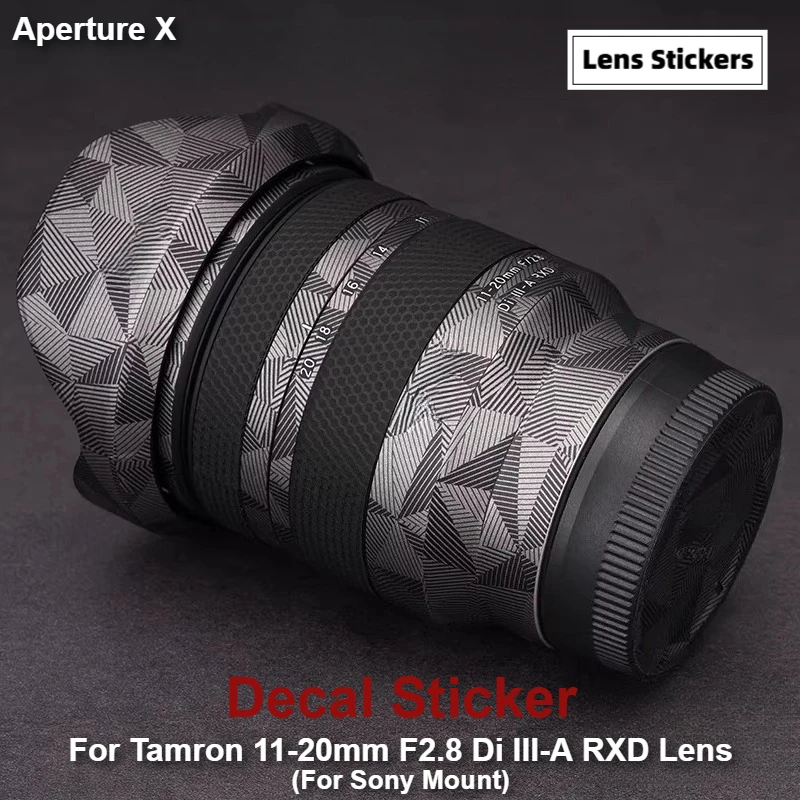 Para Tamron 11-20mm F2.8 Di III-A RXD, Adhesivo para Lentes Sony, Vinilo Protector para el Cuerpo del Lente, Película Protectora