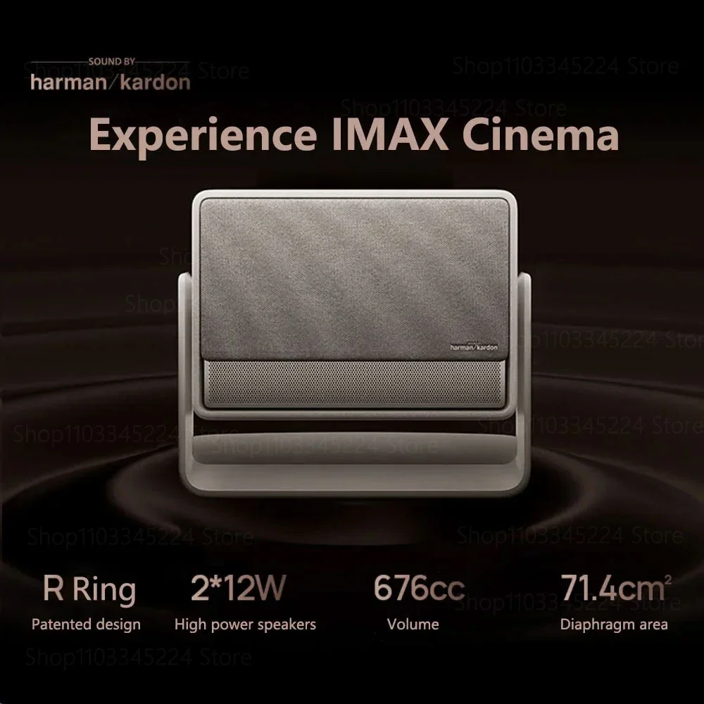 جهاز عرض ليزر ثلاثي 10 ، 4K ، CVIA Lumens ، ضوء مزدوج PTZ ، مسرح منزلي ذكي ، 3D ، HDR10 ، أندرويد ، سينما واي فاي