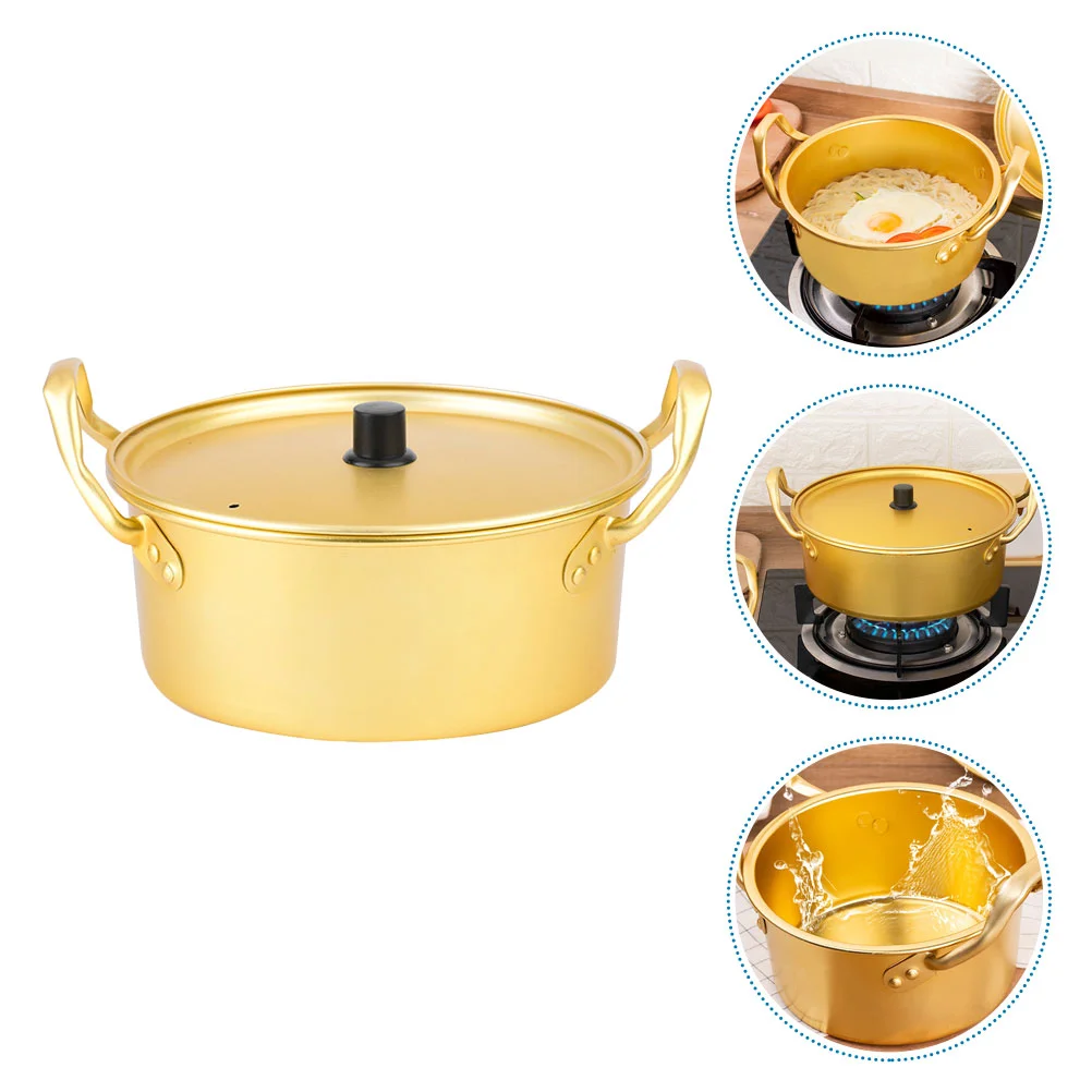 Korean Ramen Pot Hot Cooking Pots Small Food Soup Amphora Milk Aluminum for Kitchen