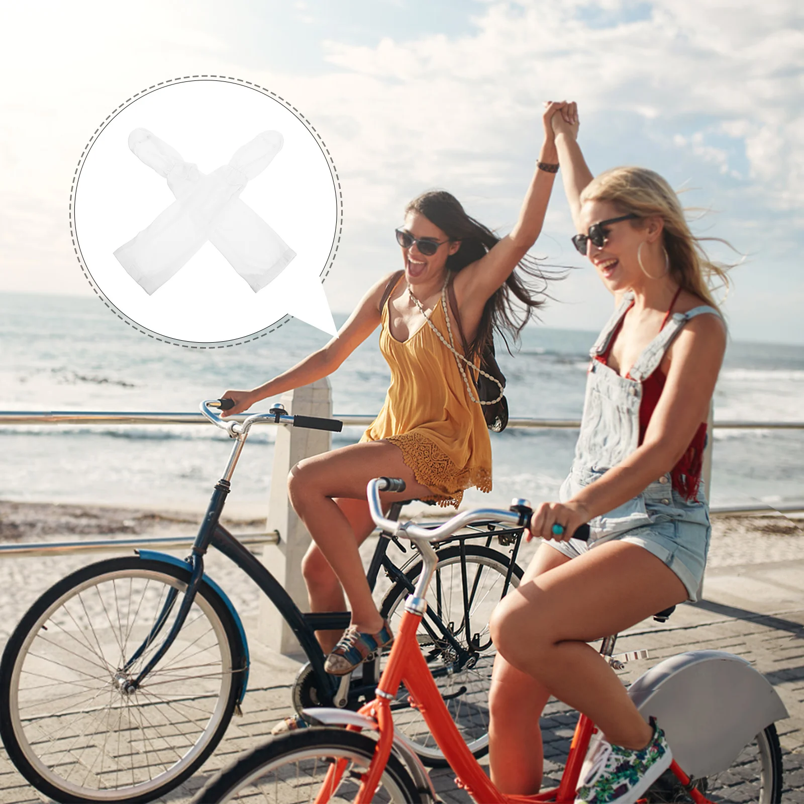 

1 Pair Cooling Arm Sleeves Lightweight Uv Protection Sun Sleeves For Outdoor Sports Cycling Running Hiking Long Arm Covers For