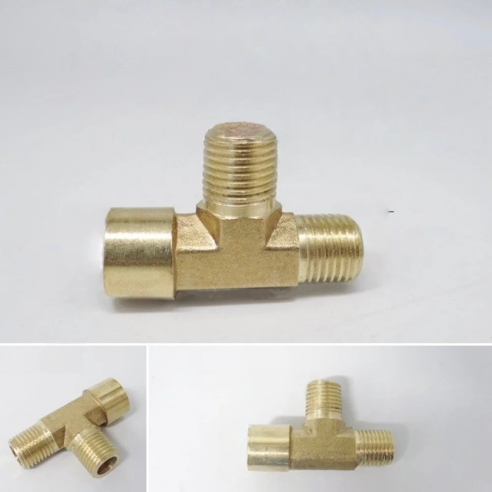 

1 ~ 10 шт. латунная наружная/внутренняя резьба Т-образная труба 3-ходовая резьба фитинг ТРУГ-коннектор адаптер 1/8 "1/4" 3/8" BSP
