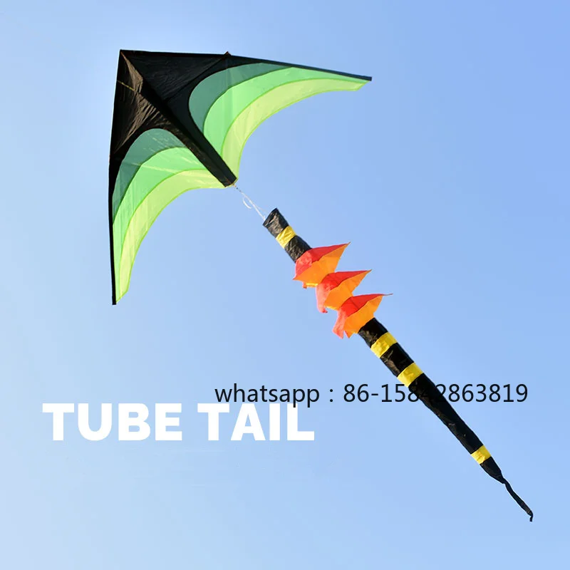 3D Rainbow Windsock Kite Tail, Outdoor Beach Flying Parachute Inflatable Kite Accessory
