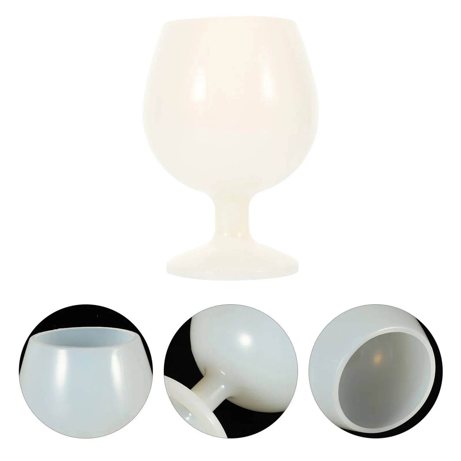 

Silicone Wine Glass Cup Tumbler Cups Goblet Clear for Party Unbreakable Glasses Drinking Outdoor