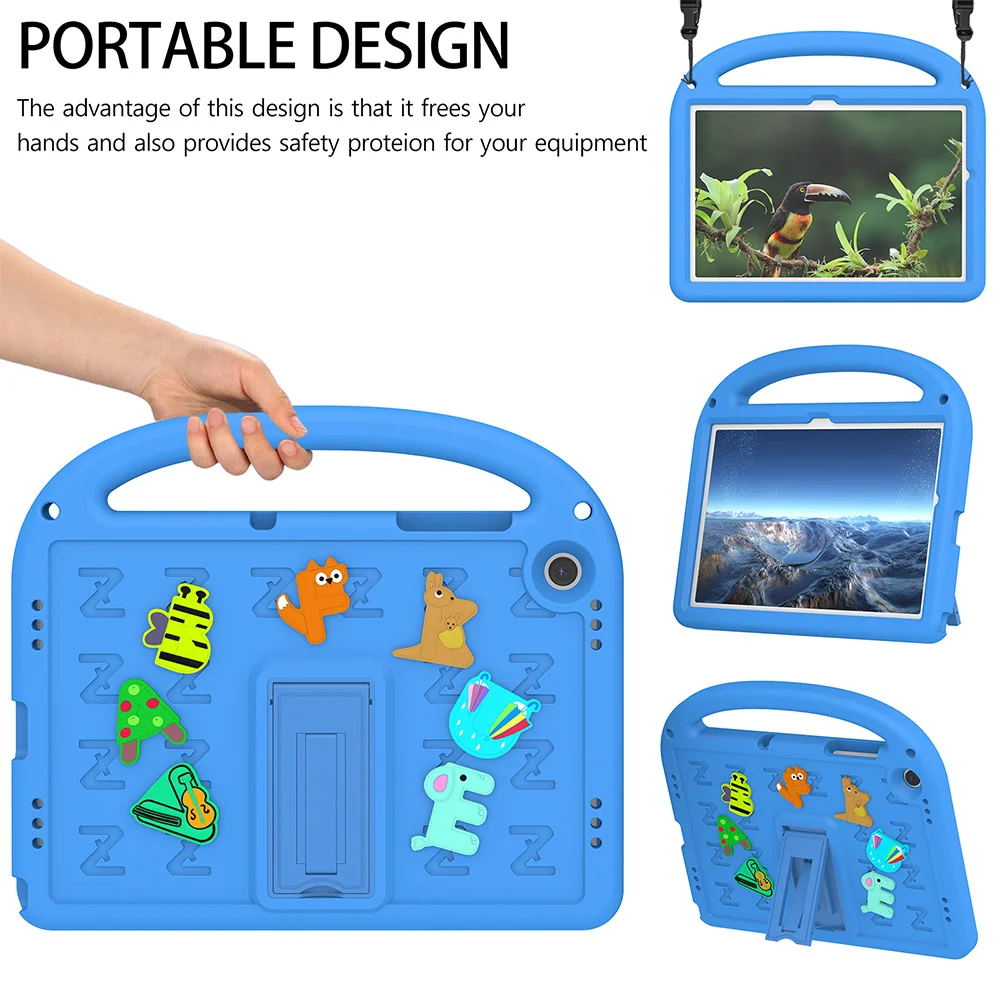 Cartoon Tablet Case For Samsung Tab A9 8.7 Inch T220 T225 EVA New Material For Samsung Tab A9 Plus 11 Inch Without A Pen Slot