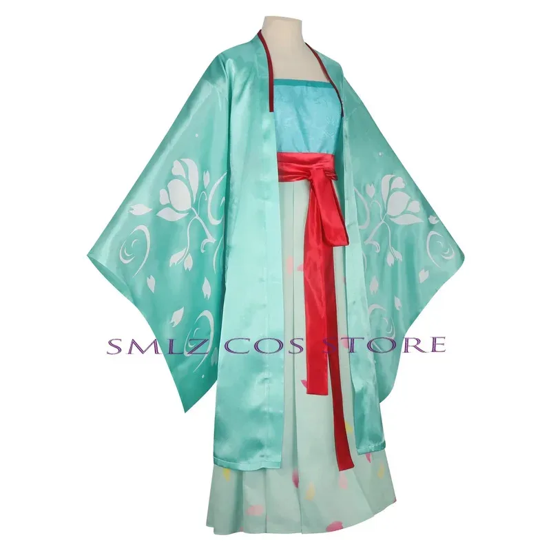 الموسم 2 ماوماو تأثيري أنيمي يوميات الصيدلي ماو ماو زي الأخضر هانفو فستان تقليدي قديم يتوهم المرأة البدلة شعر مستعار