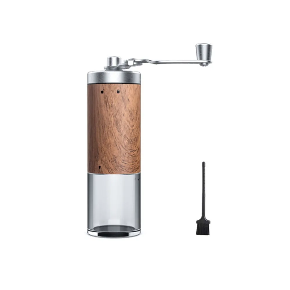 

Handheld Crank Hand Coffee Grinder Ceramic Grinding Core Wood Grain Manual Coffee Bean Grinder Detachable Handle