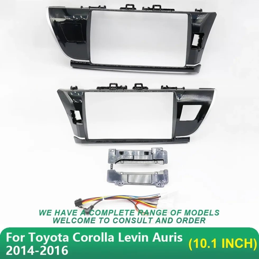 

For Toyota Corolla Levin Auris 2014-2016(10.1Inch)Car Radio Fascias Android MP5 Stereo Player 2 Din Head Unit Panel Dash Frame