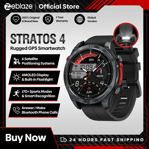 Nuevo Reloj Inteligente Zeblaze Stratos 4 Gps Pantalla