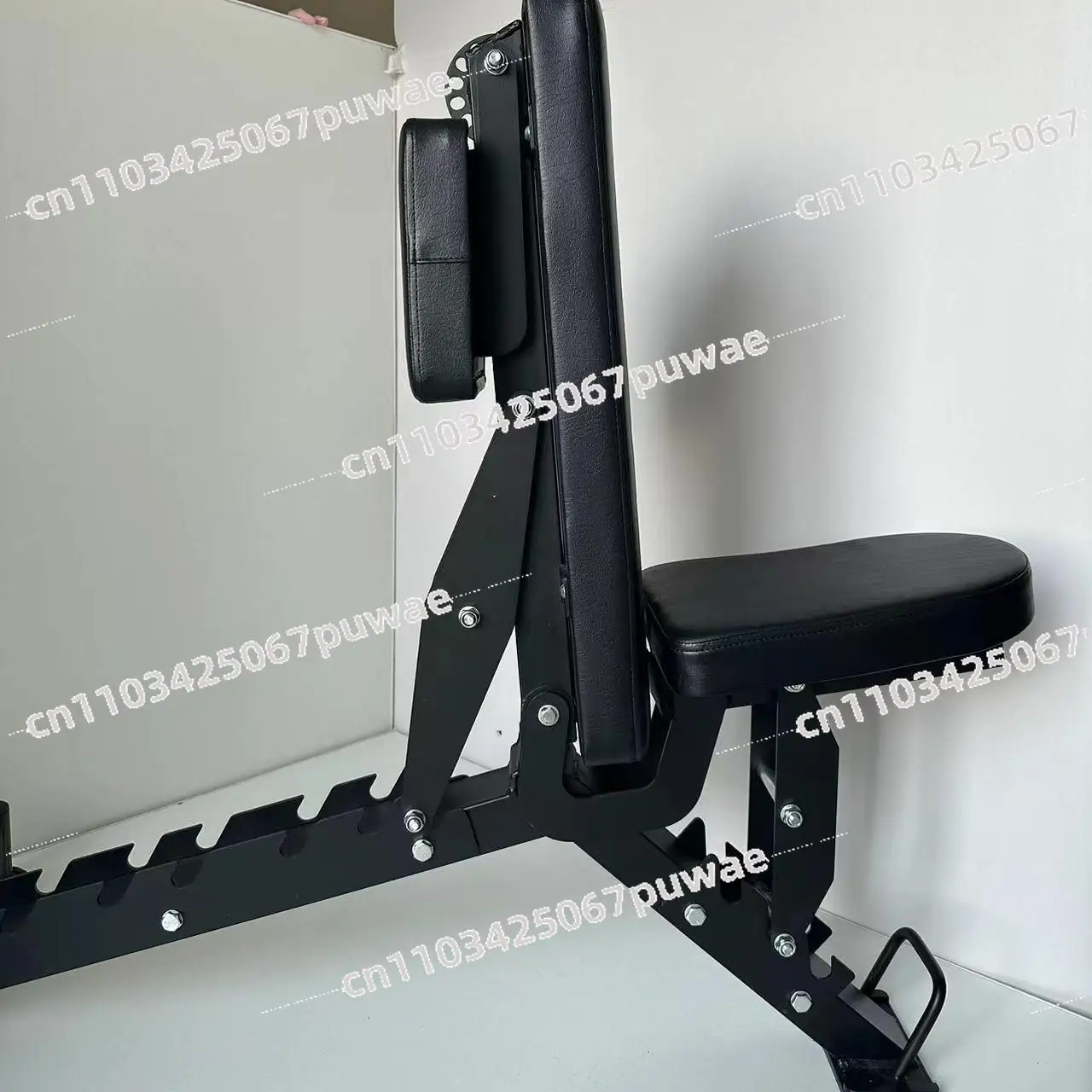 Multifunctional Weight Bench Foldable Adjustable Headrest Dumbbell Bench, Home Gym Fitness Exercise Equipment