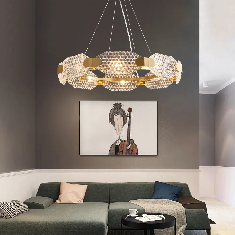 

Led Glass Luxury Pendant Lights Interior Lighting Fixtures Post Modern Style Chandelier Hanging Lamp For Bedroom Dining Living