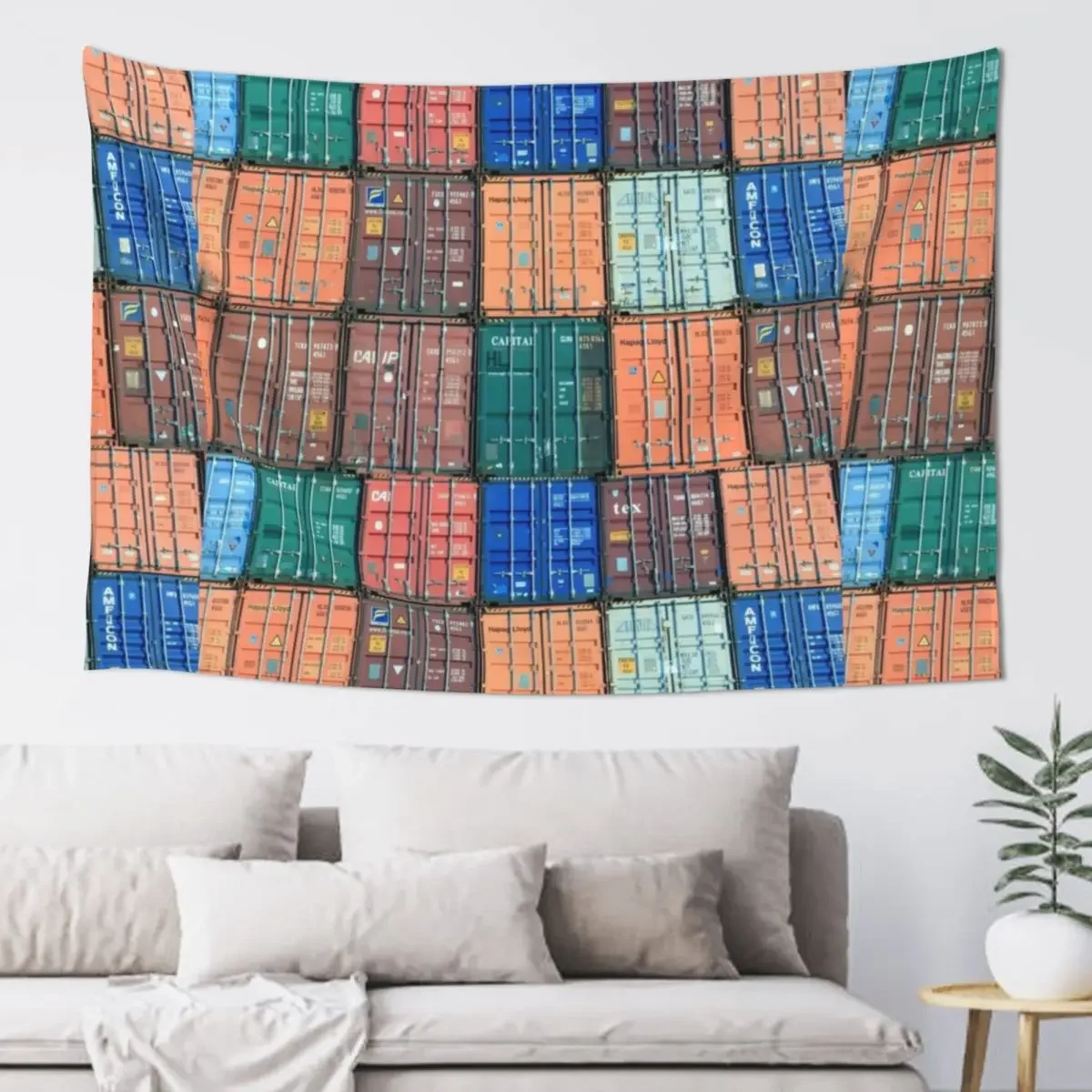 

For the Love of Shipping Containers Tapestry Wall Decoration Items Wall Decorations Tapestry