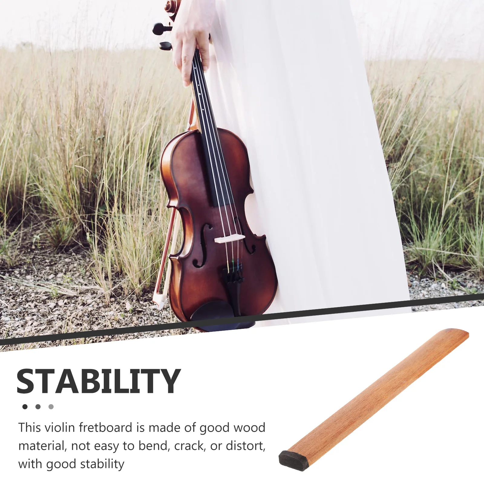

Replace Redwood Fingerboard Violin Replacement Fretboard Parts Accessories