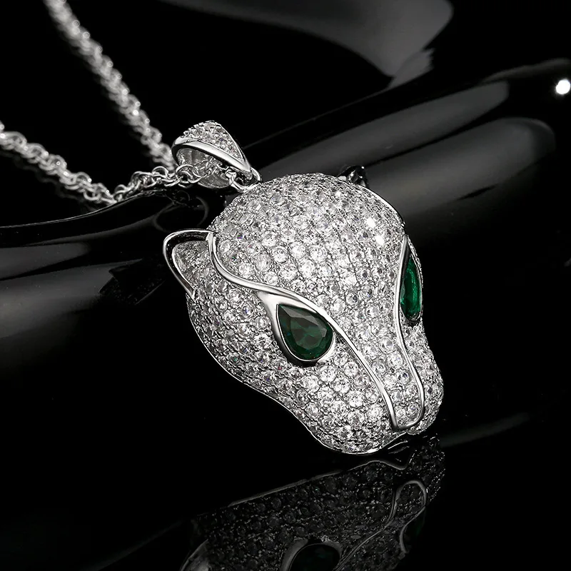 New Jewelry European and American Vintage Leopard Personality Pendant Necklace