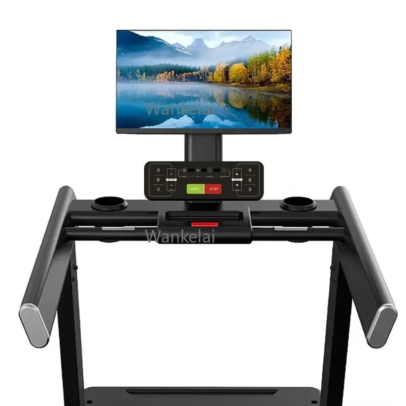 For Commercial Home Use Treadmills Machine Electric Foldable Wood Design With LED Screen For Bodybuilding Lower Price