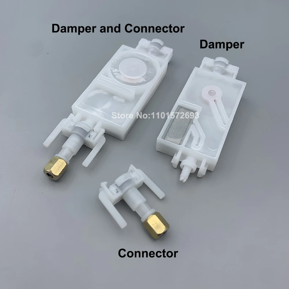 10PCS Solvent Dx5 Ink Damper With Connector Dx5 Print Head Dumper Filter For Mimaki Jv33 Jv5 Cjv30 Roland Mutoh Galaxy Human