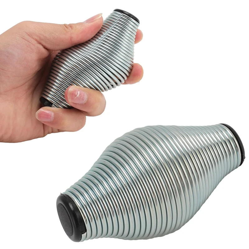 Metal Spring Grip Ball Hand Strengthener For Adults Quiet ADHD Anxiety Fidget Stress Relief Toys Gym Office Travel Best Gifts