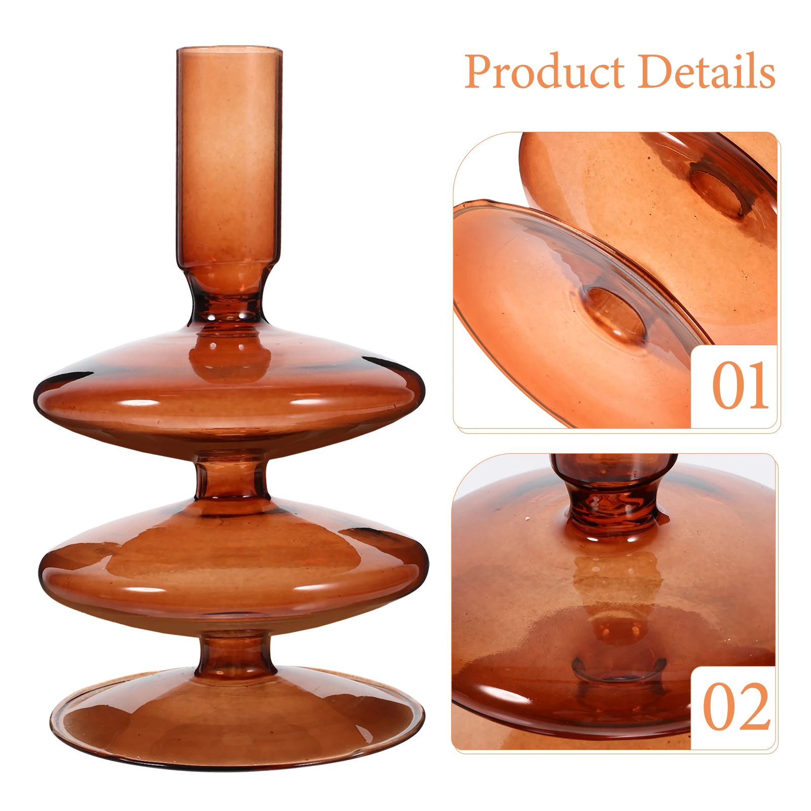 

Glass Holder Clear Stylish Pillar Holder for Home Decoration Party Table Centerpiece Candlesticks Holders