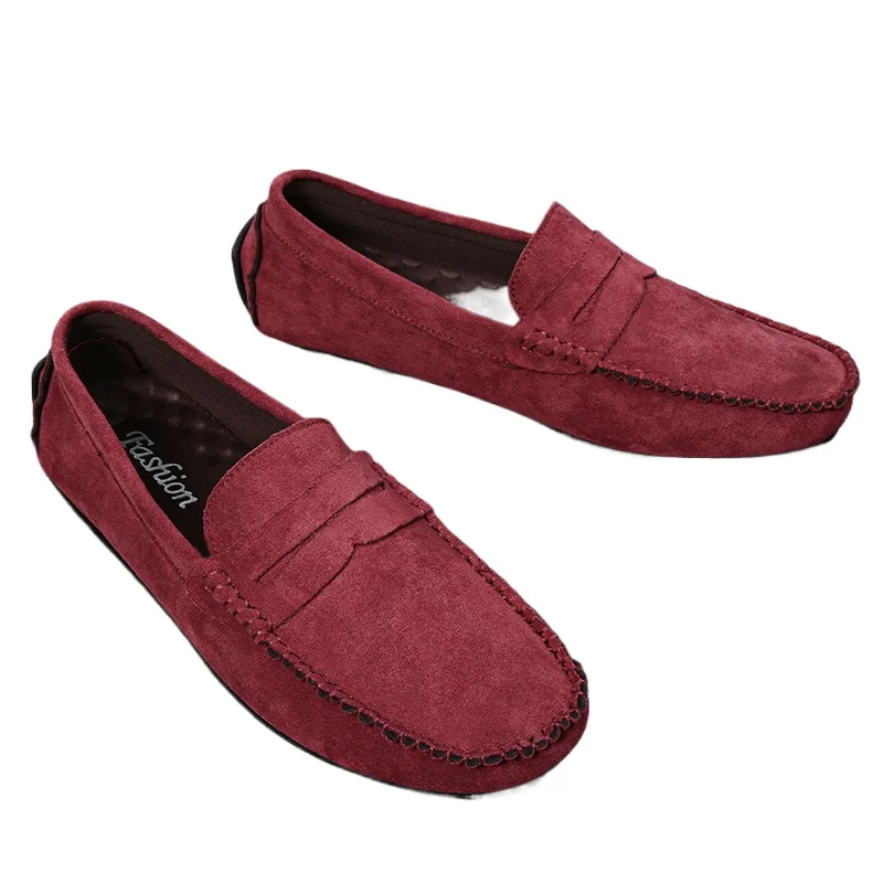 

Новые мужские лоферы, легкая и дышащая повседневная обувь, мужские туфли для вождения на плоской подошве, деловая обувь без шнуровки на мягкой подошве, мокасины