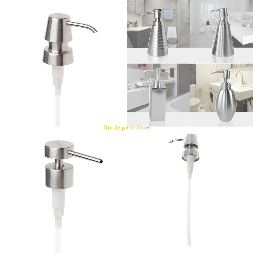 

97QC Soap & Lotion Dispenser for Head Manual Stainless Steel Rustproof Soap Replacement Hand Lotion Fitting