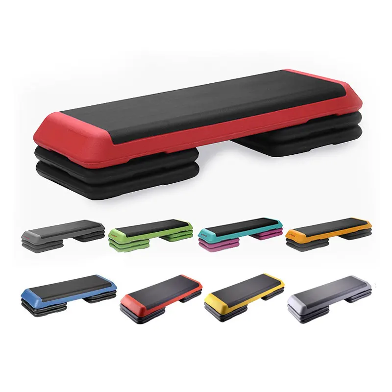 Adjustable 110CM Fitness Pedal Home Gym Aerobic Jumping Rhythm Step Platform HDPE Material From Factory Direct Source