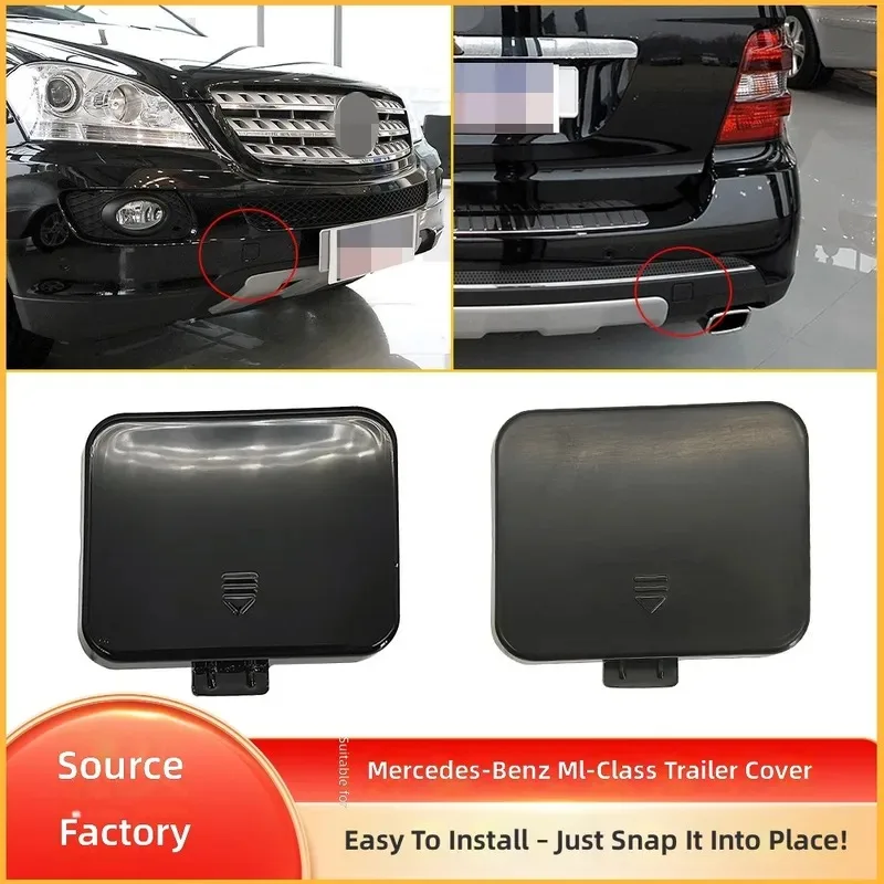 for 06-09 Mercedes-Benz ML Class W164 Front Rear Trailer Tow Hook Cover Traction Bar Cap 1648852123