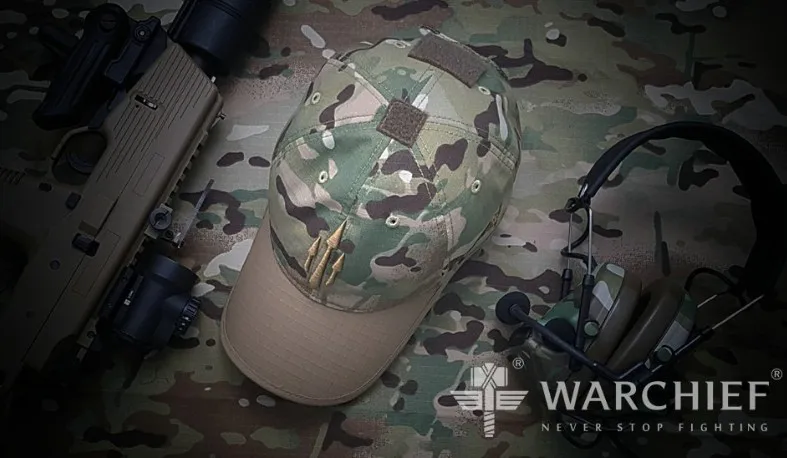 Warchief Tactical Operator Cap 2.0 per uomo cappello da Baseball conforme a NIR MC Multi Camo WF003