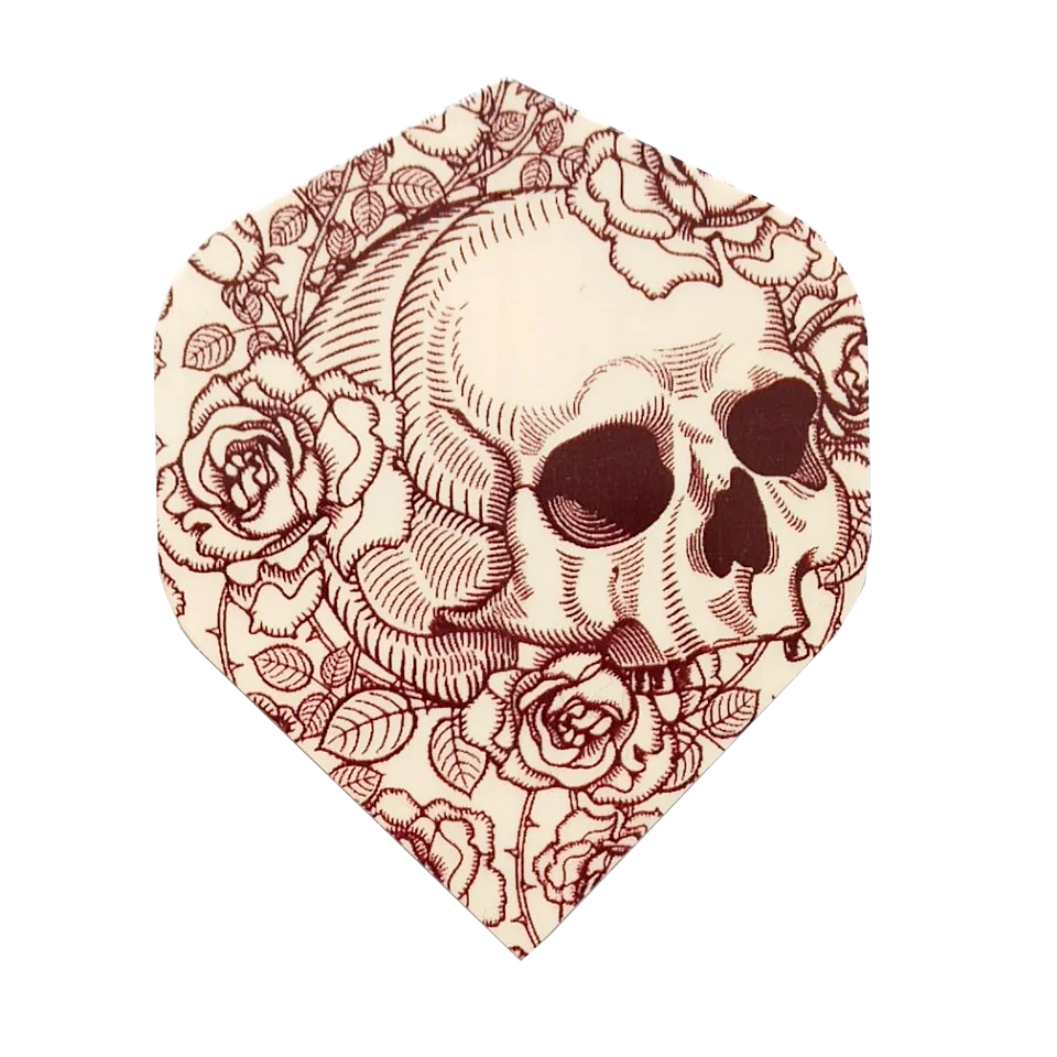 30PCS  Professional Darts Flights Wing For Soft Steel Darts Wing Tail With Skull Pattern