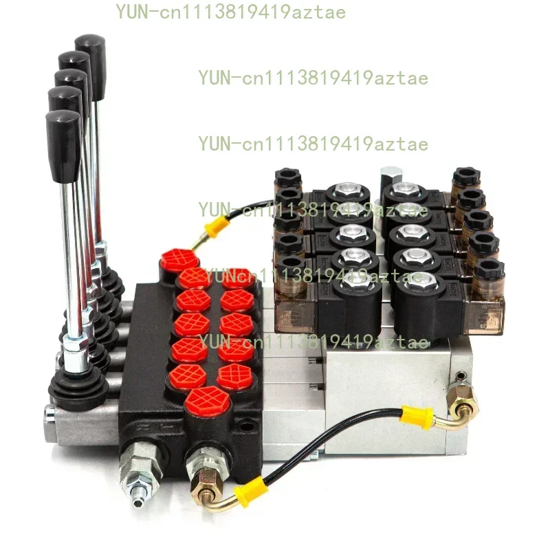 Hot selling and durable P80 electric-hydraulic hydraulic directional control valve 80LPM electric control distributor