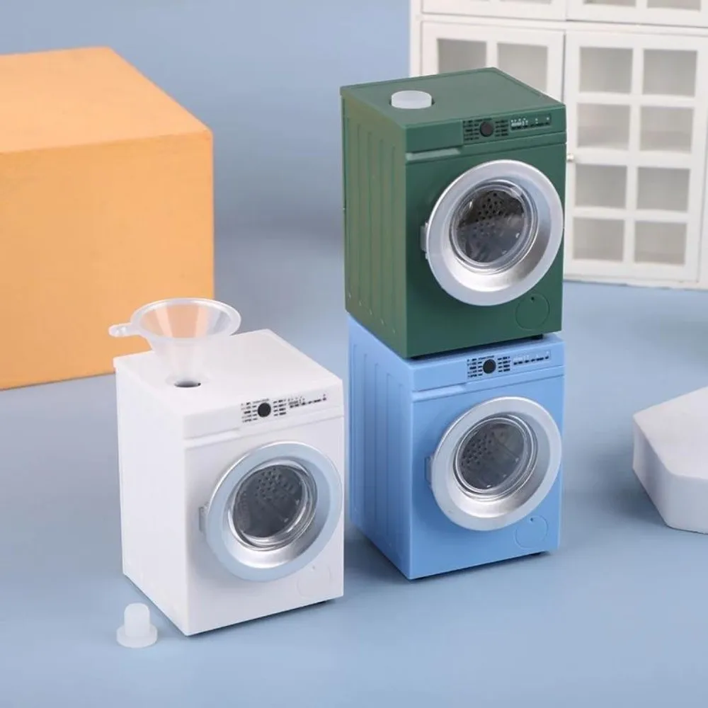 New Mini Dollhouse Miniature Washing Machine 1:12 3 Colors Drum Washer Laundry Model Model Decor For OB11