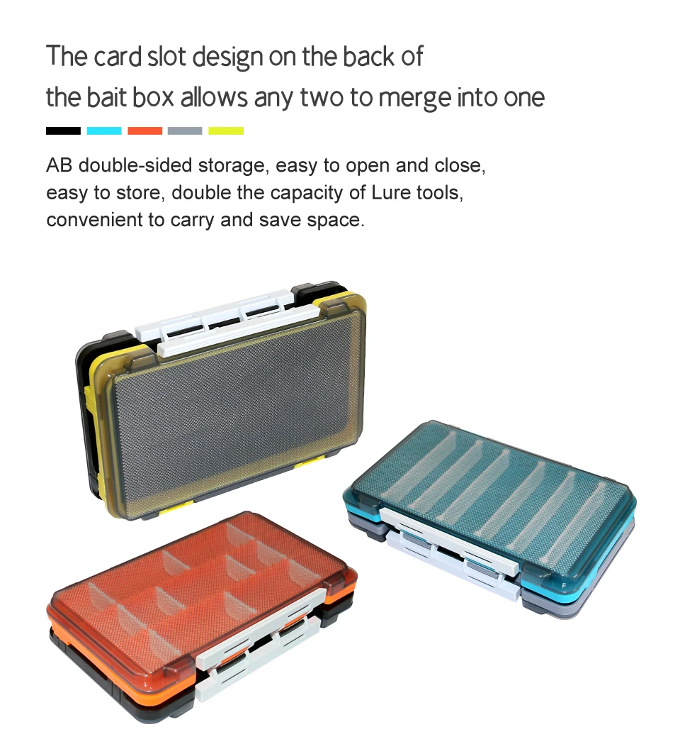 Angeln Tackle Box Tragbare Kunststoff Köder Zubehör Box Fischer Werkzeug Fall Haken Köder Lagerung Organizer Karpfen Angeln Lieferungen – Detail 2