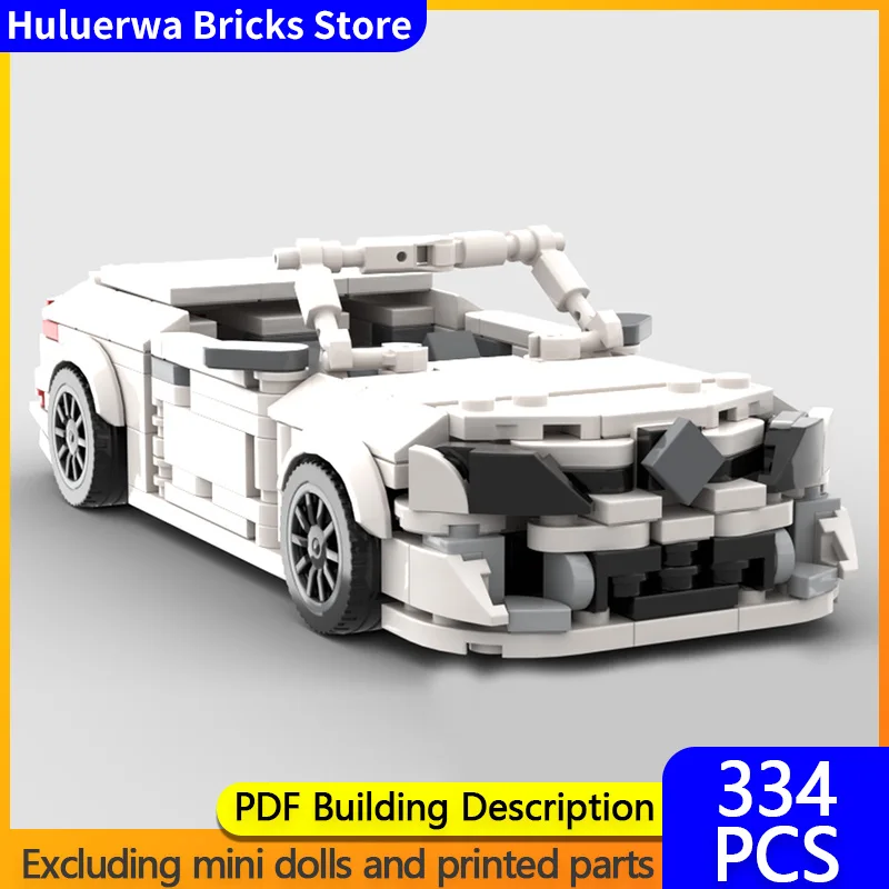 

Модель скоростного гоночного автомобиля MOC, строительные кирпичи Megane III CC, трансформируемый спортивный автомобиль, модульная технология, детские праздничные подарки, игрушки