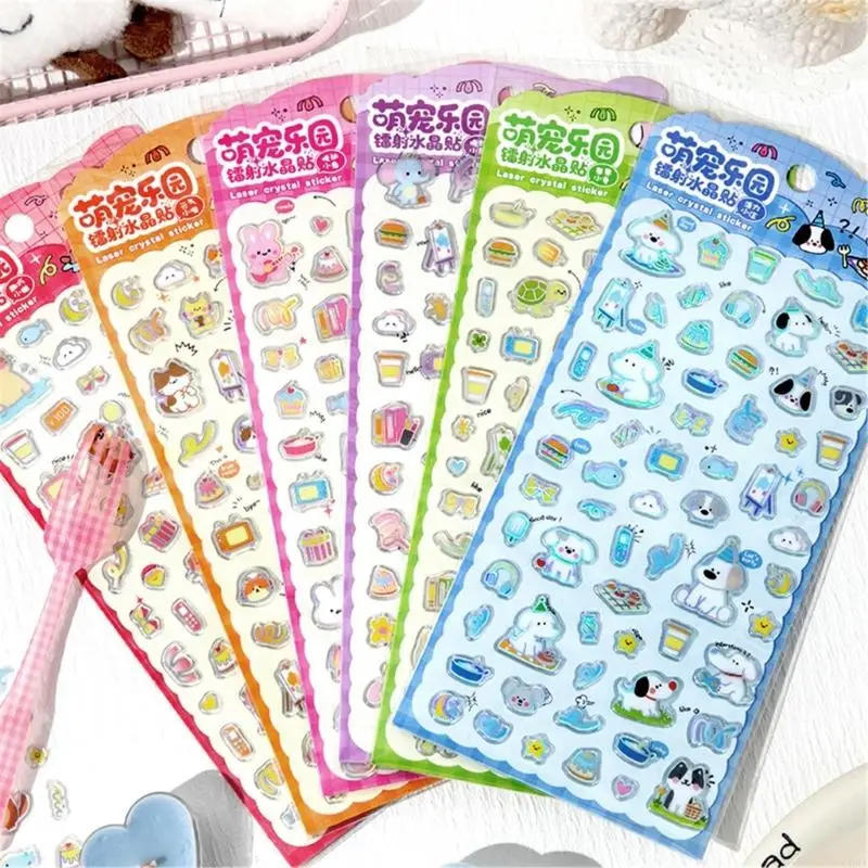 CORA 3D Puffier Sticker Sheets Decorative Sticker Small Sticker for Kids Adults