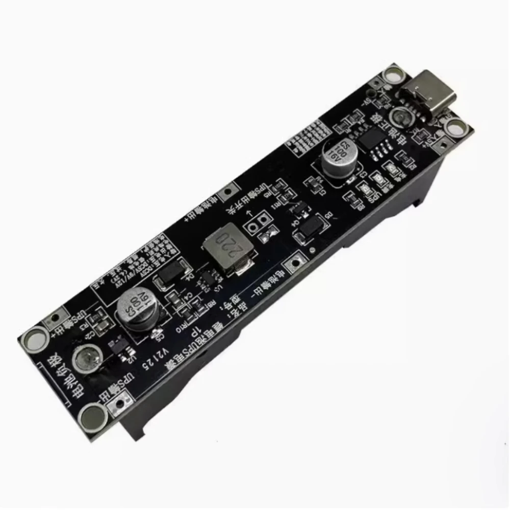 5V 9V 12V Type-C 18650 Lithium Battery Boost Step Up Module UPS Uninterruptible Power Supply Charge Discharge Same Time 1A