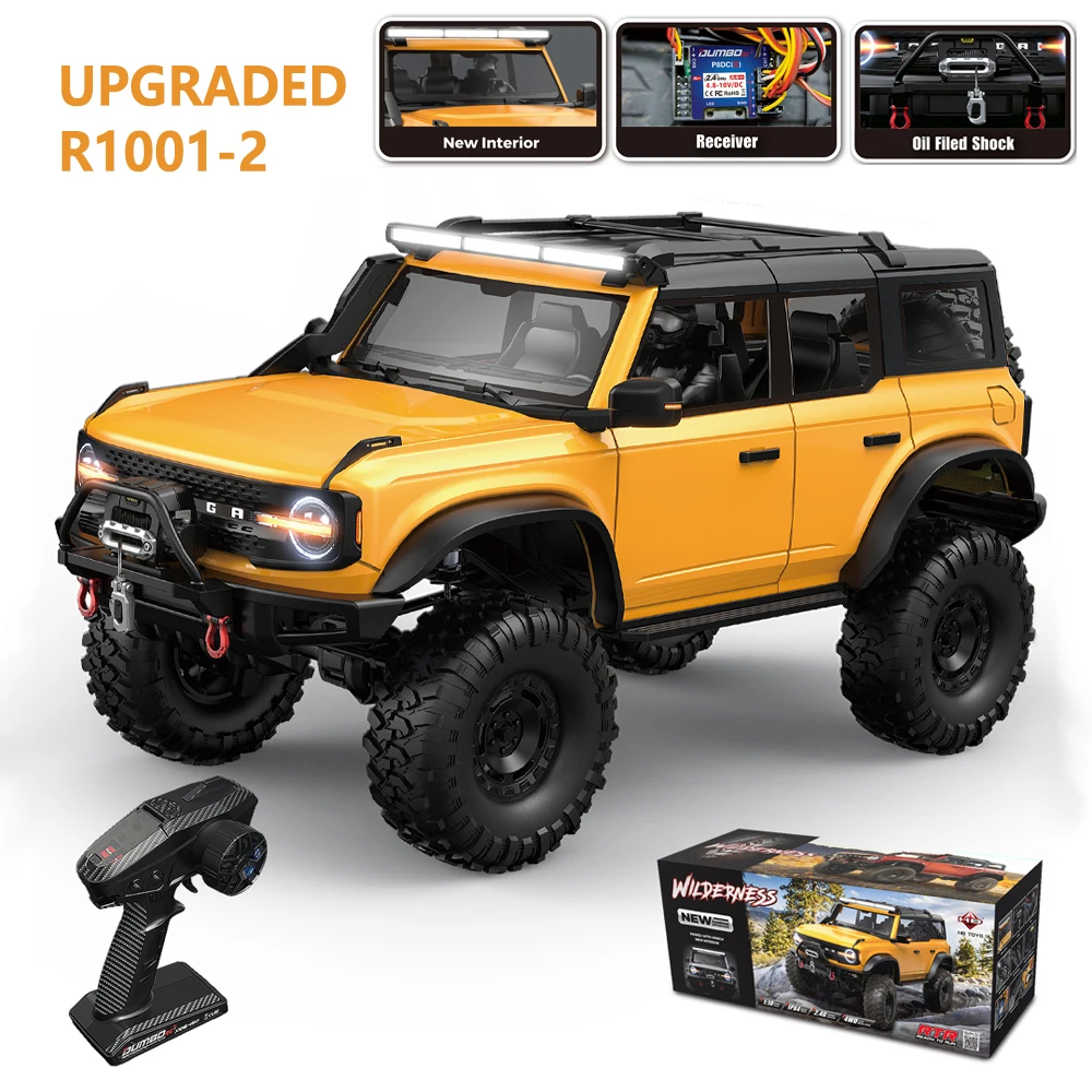 HB Rc Model 1/10 Upgrade RC Crawler 4WD RTR 2.4G Elektrische Afstandsbediening Rock Terreinwagen met Kleurrijke LED verlichting Speelgoed