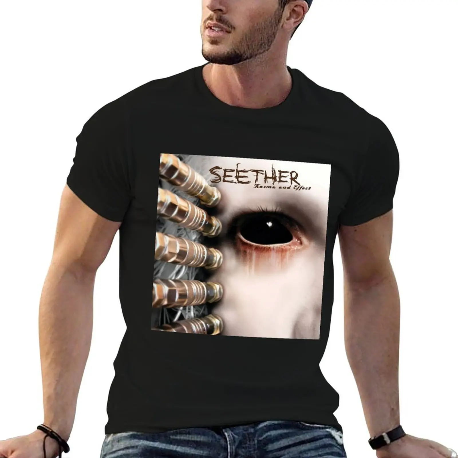 

Seether Karma and Effect T-Shirt t shirts with prints t shirt man cotton T-Shirt