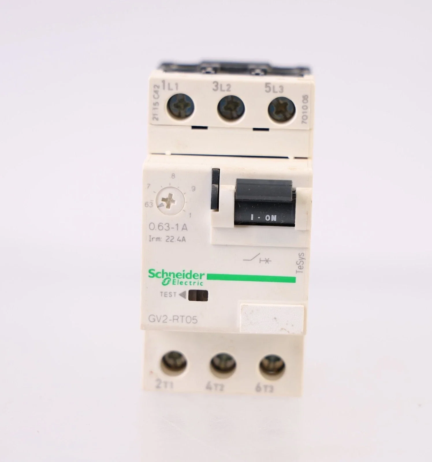 

GV2-RT05 GV2RT05 circuit breaker, GV2, 3P, 0.63-1 A, thermal magnetic, screw clamp terminals