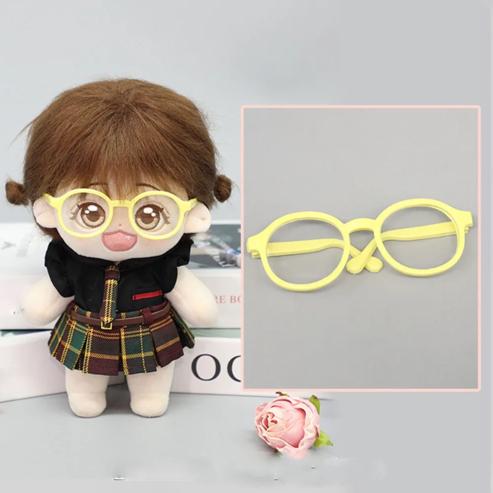 

High Quality 9cm Glasses Cute Fashion Cotton Frame DIY Mini Accessories 20cm Cotton Dolls