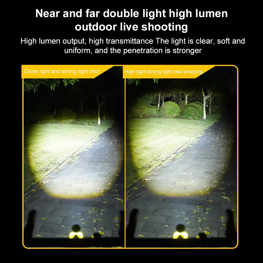 1600LM Bike Headlight 7 Modes MTB Flashlight  Waterproof Rechargeable Road Bike Front Light WIth Remote Bike Accessories