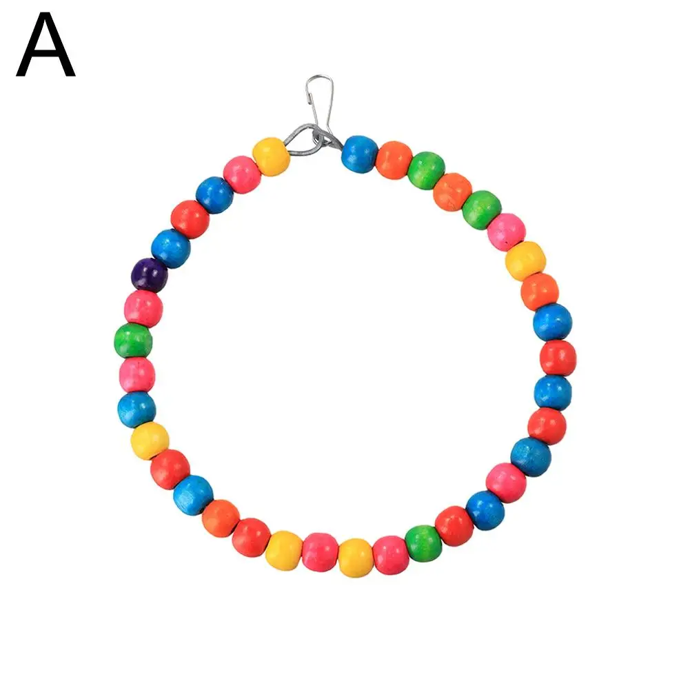 Juguete para masticar pájaros y loros de madera, cuerda de algodón, puente para morder, jaula para entrenamiento de pájaros, cacatúas, juguetes, columpios rasgados, suministros, accesorios H M2J5