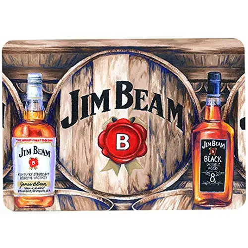 1pcs,Original Retro Design Jim Beam Beer Tin Metal Signs Wall Art | Thick Tinplate Print Poster Wall Decoration for Bar