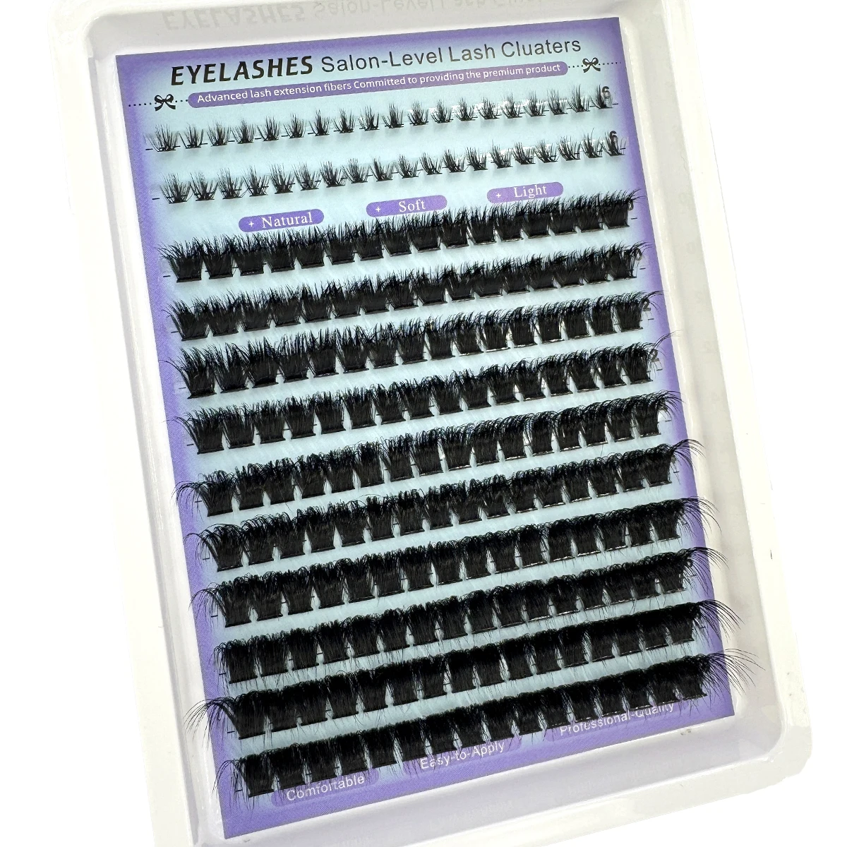 Unten + Spikes Wimpern Cluster Wispy Manga Lashes Cluster Verlängerung Einzigartige stachelige Cluster Anime Individuals Fairy Lashes 10–18 mm – Detail 3
