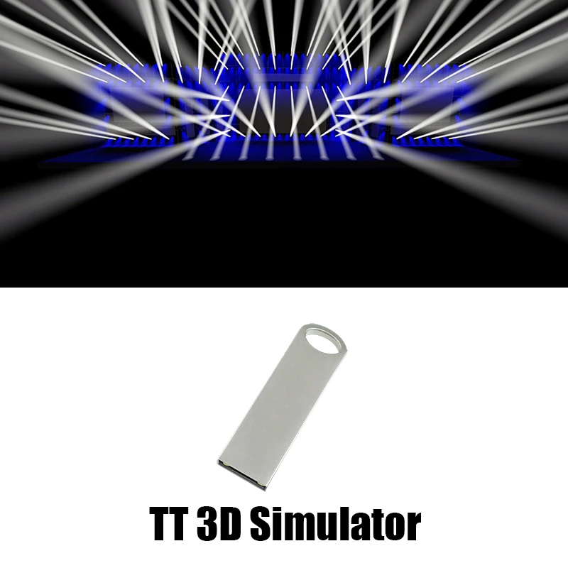 Tiger Touch 3D Simulator USB Dongle Stage Light Effect Simulator TT Controller Visualization Software Light Show