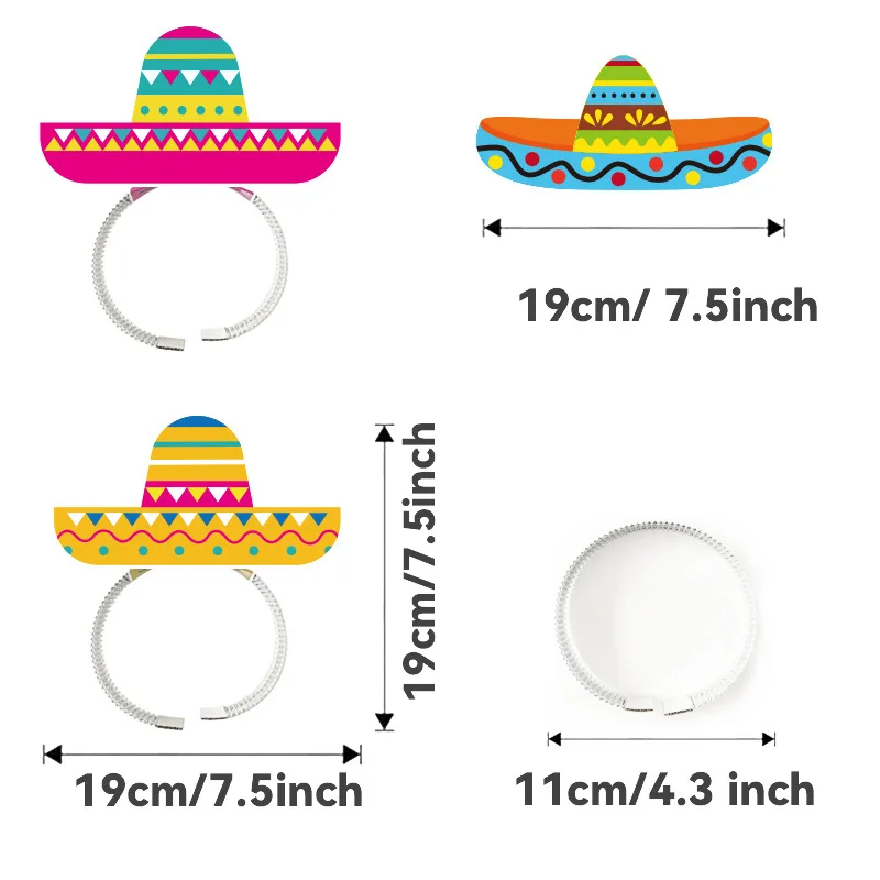 6 stks/zak Party Thema Papieren Hoofdband Hoed Dress Up Fotografie Props Kinderfeest Feestdecoratie Papieren Hoofdbanden Kids Gift