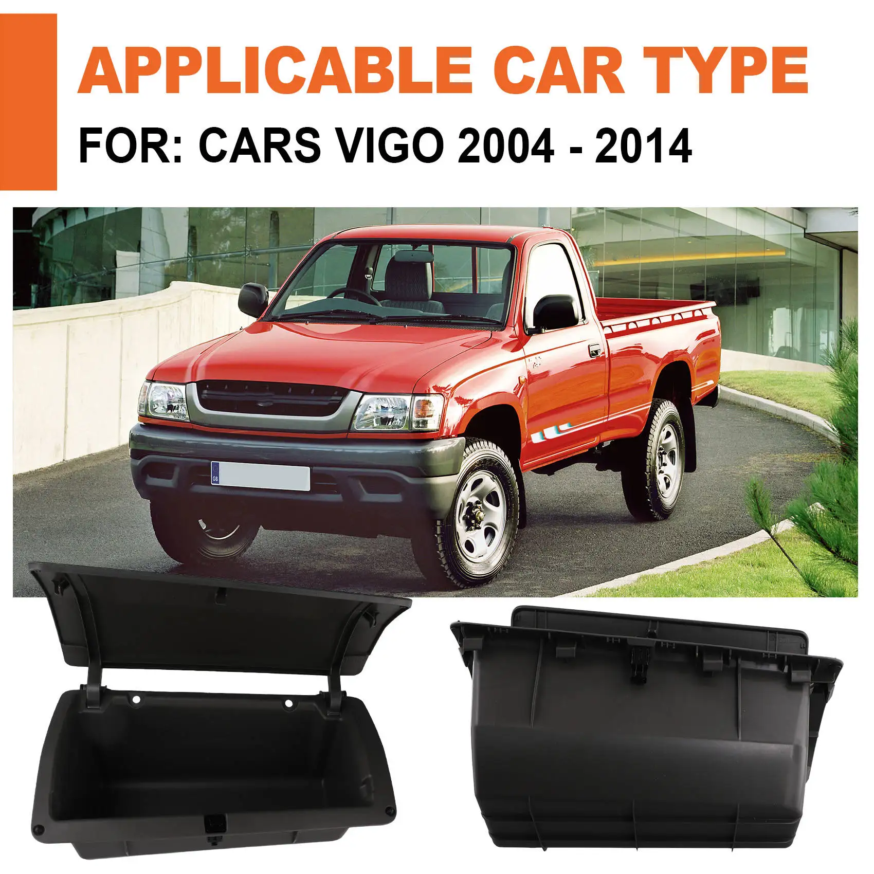 

Dark Gray LHD Dashboard Interior Storage Box For Toyota Vigo 2002-2014 55042-0K020
