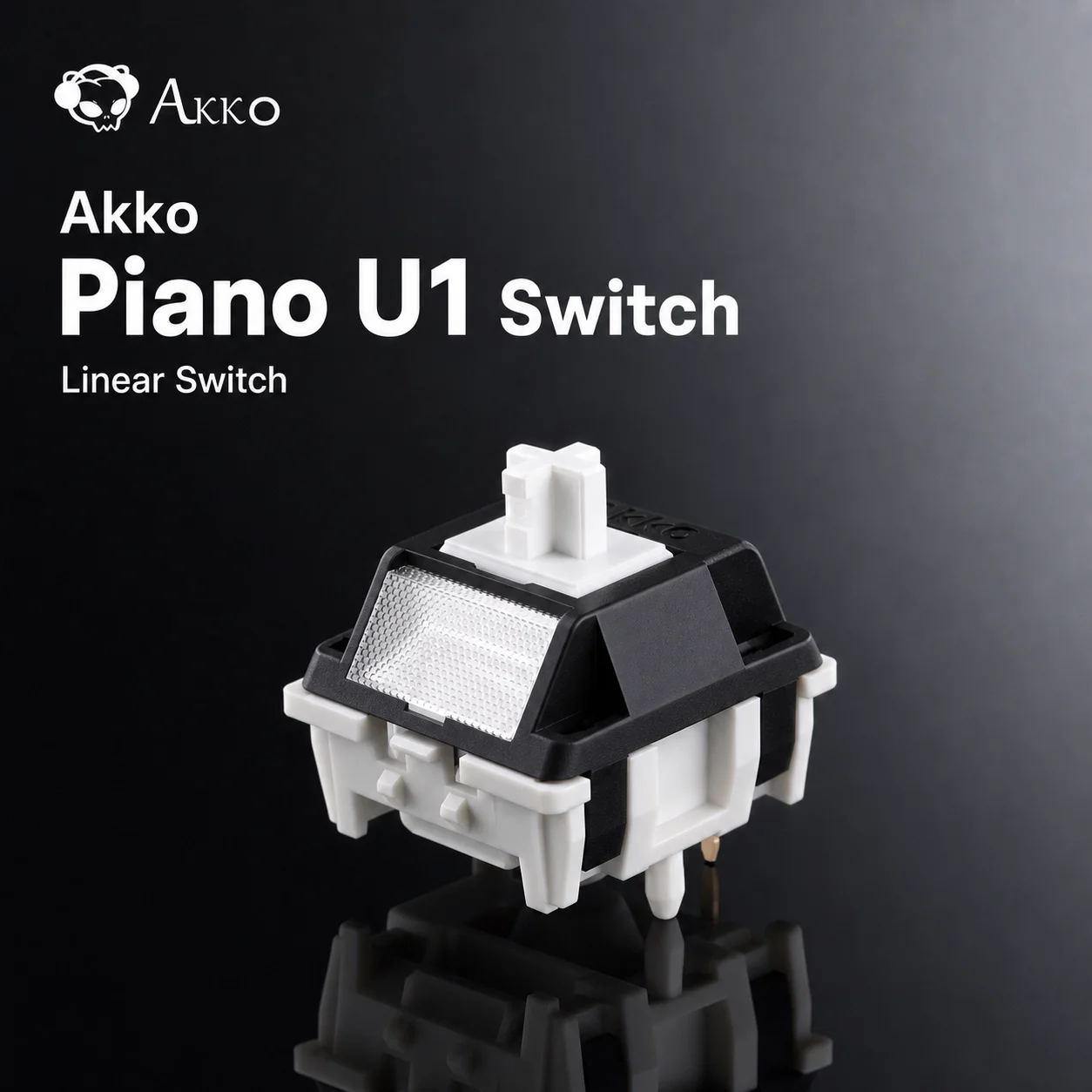 Akko Piano Linear U1 Switch 5 Pins 45gf5gf Factory Lube Custom Smooth MX Switches Mechanical Keyboard Accessories 45 Pcs A Box
