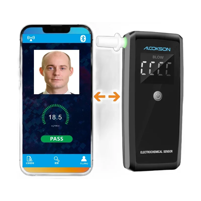 

Fuel Electrochemical Alcohol Tester High Precision Digital LCD Display BreathalyZer Can Be Customized