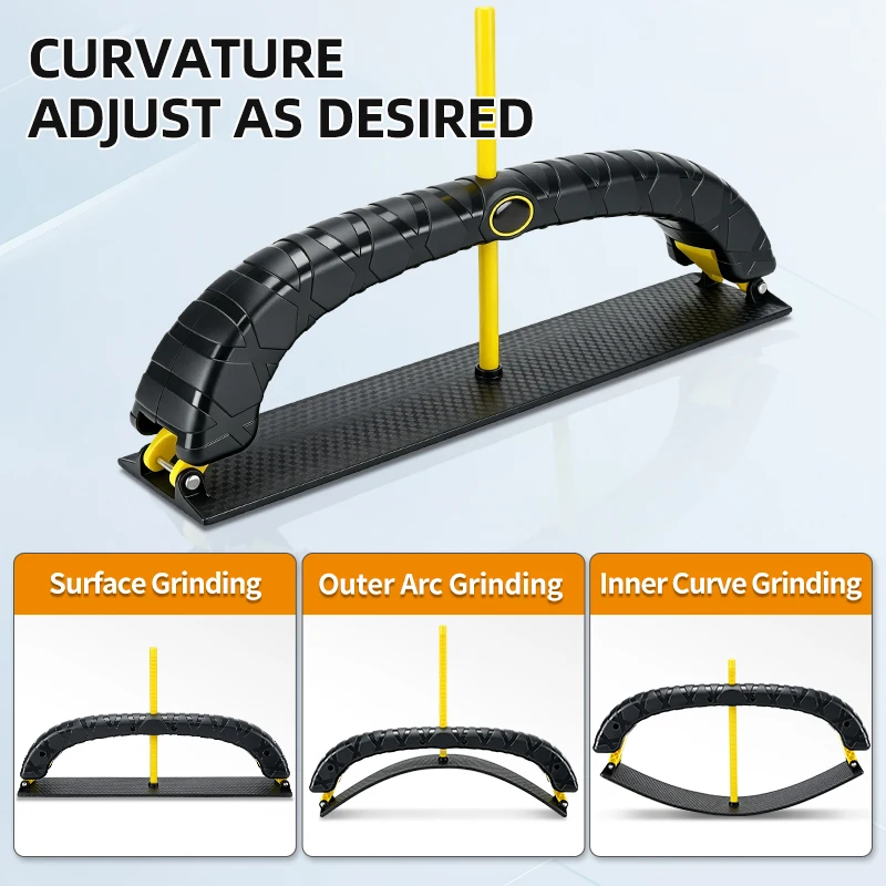 Hand Sanding Block ABS Block Base Design Flexible Curvature Adjustment Hand Sander Block for Automotive Repair