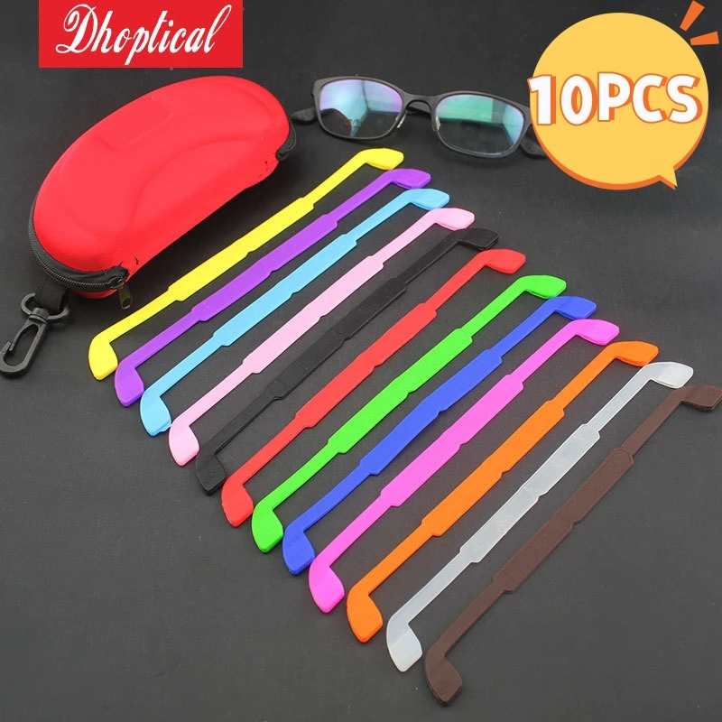 

10 PCS Eyeglasses holder eyewear cord silicone material sport running ball colorful rope avoid glasses silp wholesale